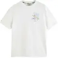 Scotch & Soda Front Back Swan Artwork T-shirt Med Korte ærmer