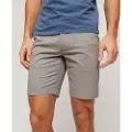 Superdry Superdrytil mænd. M7110422A Grå chino-shorts med stretch (34), Casual, Bomuld