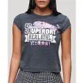 Superdry Varsity Burnout Cap T-shirt Med Korte ærmer