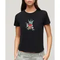 Superdry Tattoo Embroidered Fitted T-shirt Med Korte ærmer
