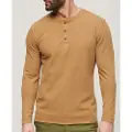 Superdry Waffle Henley T-shirt Med Lange ærmer