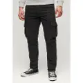 Superdry Superdrytil mænd. M7011132A Cargo-bukser Core sort (31/32), Casual, Bomuld