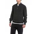Replay Uk2502.000.g22454d Halv Lynlås Sweater