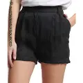 Superdry Superdrytil kvinder. W7110268A Sorte cupro-shorts (S), Casual, Viscose