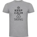 Kruskis Keep Calm And Go Skiing T-shirt Med Korte ærmer