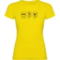 Kruskis Sleep Eat And Ski T-shirt Med Korte ærmer