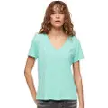 Superdry Studios Slub Embroidered Kortærmet V-hals T-shirt