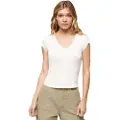 Superdry Essential Lace Trim Kortærmet V-hals T-shirt