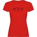 Kruskis Sleep Eat And Ski T-shirt Med Korte ærmer