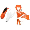 Ufo Ktm Exc/exc-f 2011-2011 With Headlight Ktkit520f-999w Fork Protectors & Plastikkit