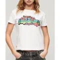 Superdry Cali Sticker Fitted T-shirt Med Korte ærmer