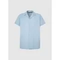Pepe Jeans Pepe Jeanstil mænd. PM308524 Penny blå skjorte (M), Casual, Korte ærmer, Lyocell