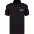 Emporio Armani EA7til mænd. 8NPF23_PJEMZ Polo Sport Ventus 7 sort (XXS), Casual, Polyester, Korte ærmer