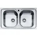 Mepamsa Cuadro 79.50 Inox Dobbelt Håndvask