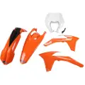 Ufo Ktm Exc/exc-f 2012-2013 With Headlight Ktkit521-999 Plastikkit