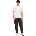 Superdry Superdrytil mænd. M7011133A Faldskærmsgrønne baggy bukser (36/32), Casual, Camouflage, Bomuld