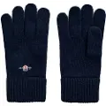 Gant Ganttil mænd. 9930003 Shield uldhandsker navy (OSFA), Casual, Bomuld, Blå