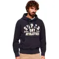 Superdry Superdrytil mænd. M2014115A Vintage Athletic navy sweatshirt (XL), Casual, Bomuld, Blå