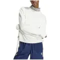 Adidas Originals Ruched 3 Stripes Loose Sweatshirt