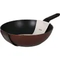 Quttin Wok Smedede Aluminium. M/soft Full Sahara 28 Cm