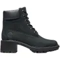 Timberland Timberlandtil kvinder. TB1A25C40011 Kinsley vandtætte mellemlange støvler sort (39.5 W), Læder, 3-5 cm, Blonder, Casual