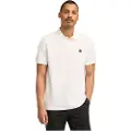 Timberland Timberlandtil mænd. TB0A6VDP1001 Millers River kortærmet piqué polo shirt hvid (3XL), Casual, Korte ærmer, Økologisk bomuld, Bæredygtig