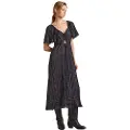Pepe Jeans Pepe Jeanstil kvinder. PL953490 Didi-kjole sort (XS), Casual, Polyester, Korte ærmer