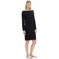 Tom Tailor 1037792 Knitted Rib Plissee Kjole Med Lange ærmer