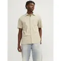 Jack & Jones Mykonos Plisse Kortærmet Skjorte