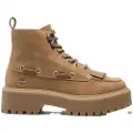 Timberland Timberlandtil kvinder. TB0A27YZEN11 Stone Street Mid Lace Up Boot Wheat Full Grain (37 W), Læder, Brun, Fast, Blonder, Casual