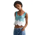Pepe Jeans Pepe Jeanstil kvinder. PL702151 Top Galea blå (M), Casual, Bomuld, Uden ærmer/stropper