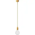 Creative Cables Med Bulb Silikone Farverig Pendellampe Med Tekstilkabel