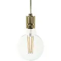 Creative Cables Textile Knurled Aluminum 1.2 M Hængende Lampe Med Pære