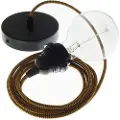 Creative Cables Rz23 Zigzag 50 Cm Hængende Lampe Pendel Til Lampeskærm