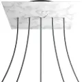 Creative Cables Krovnq405lf105 Xxl Rose-one Square Carrara Marmor Rose Sæt