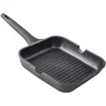 Supreme Grill I Støbt Aluminium Med Fast Håndtag I Stribet Xylan 24 Cm