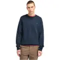 Timberland Timberlandtil mænd. TB0A2BNKZ021 Exeter River navy sweatshirt med børstet ryg og rund hals (3XL), Casual, Bomuld, Blå