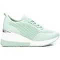 Xti Xtitil kvinder. 14111904-AQUA Træningssko 141119 grøn -Højdekile 7 cm (38), Stof, 5-8 cm, Blonder, Casual