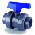 Cepex 41545 Stk. Pvc-u Ø63 Kugleventiler E-qua-serien Pe Epdm Solventcement Blå Prik