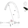 Mavic Lejer Med Bølget Vaskemaskine Og Klips Kit 10x22x6 Mm