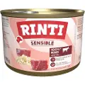 Rinti Økonomipakke RINTI Sensible 48 x 185 g - Okse & ris