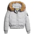 Superdry Superdrytil kvinder. W5011785A Bomberjakke Everest grå (XL), Casual, Genanvendt polister, Bæredygtig