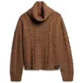Superdry Cable Striktrøje Med Høj Hals