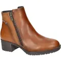 Fluchos Fluchostil kvinder. F1367 ankelstøvler i læder F1367 Medium brun -Højde hæl: 5cm (39), 3-5 cm, Lynlås, Casual
