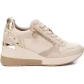 Xti Xtitil kvinder. 14308502-BEIGE Træningssko 143085 beige (37), 3-5 cm, Blonder, Lynlås, Casual