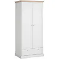 Loft 24 - Garderobeskab Binz 2 låger/1 skuffe - Hvid - Garderobeskab - - Homeroom