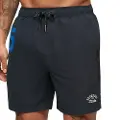 Superdry Superdrytil mænd. M3010235A Badetøj lavet af genanvendt havmateriale (S), Genanvendt polister, Bæredygtig, Blå
