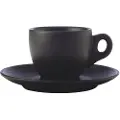 Maxwell & Williams - Espressokop med underkop Caviar 80 ml - Sort - Kopper & krus - - Homeroom