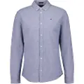 Tommy Hilfiger Tommy Jeanstil mænd. DM0DM09594 Oxfordskjorte i bomuld med blå slim fit (L), Casual, Party, Klassisk, Lange ærmer, Økologisk bomuld, Bæredyg