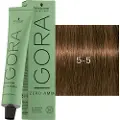 Schwarzkopf Schwarzkopf-Professional Haarfarver Igora-Zero-AmmBeige og guldPermanent Color Cream 5-5 Lysebrun gylden 60 ml (1.483,00 kr / 1 l)